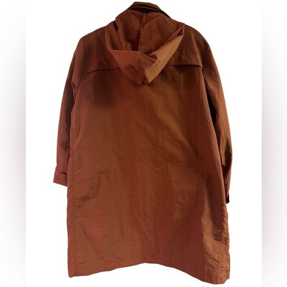 Cynthia Rowley Orange Rust Anorak Jacket Plus Size 1X - Picture 2 of 5